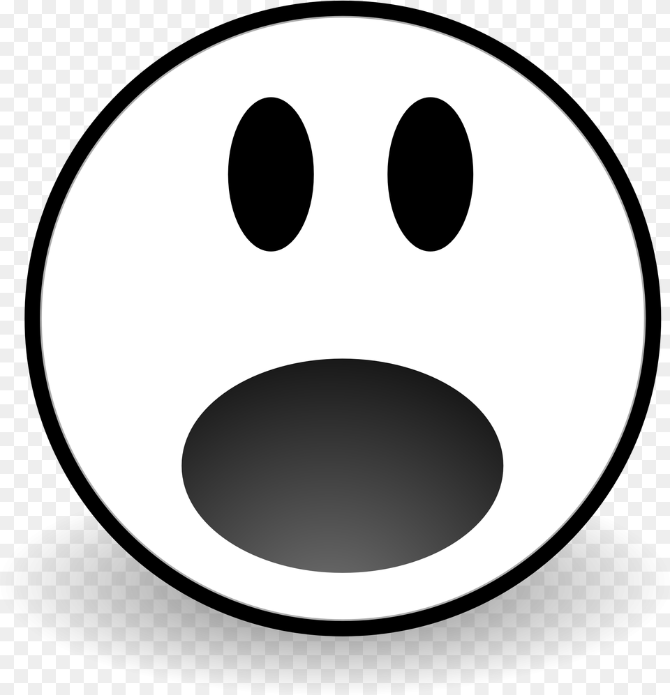 Scared Face Clipart Scared Face Clipart Black And White, Sphere, Astronomy, Moon, Nature Png