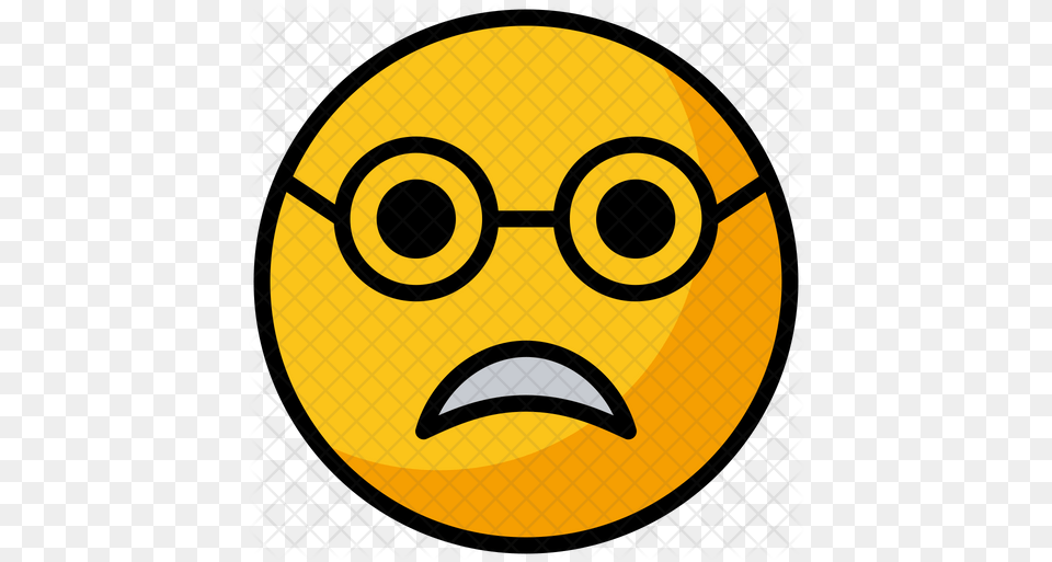 Scared Face Emoji Icon Circle, Head, Person Png Image