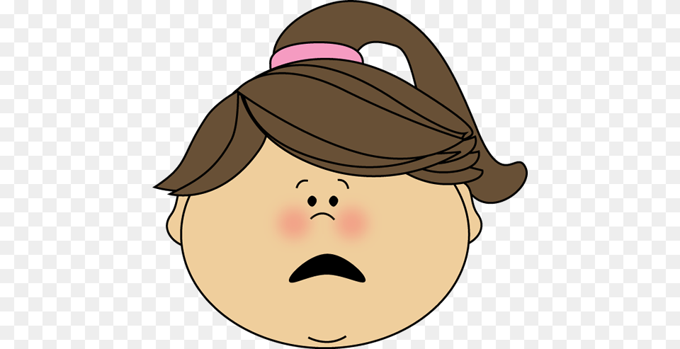 Scared Face Girl Sad Faces Happy Faces Scared Face Scared Face Clipart, Clothing, Hat, Head, Person Png Image