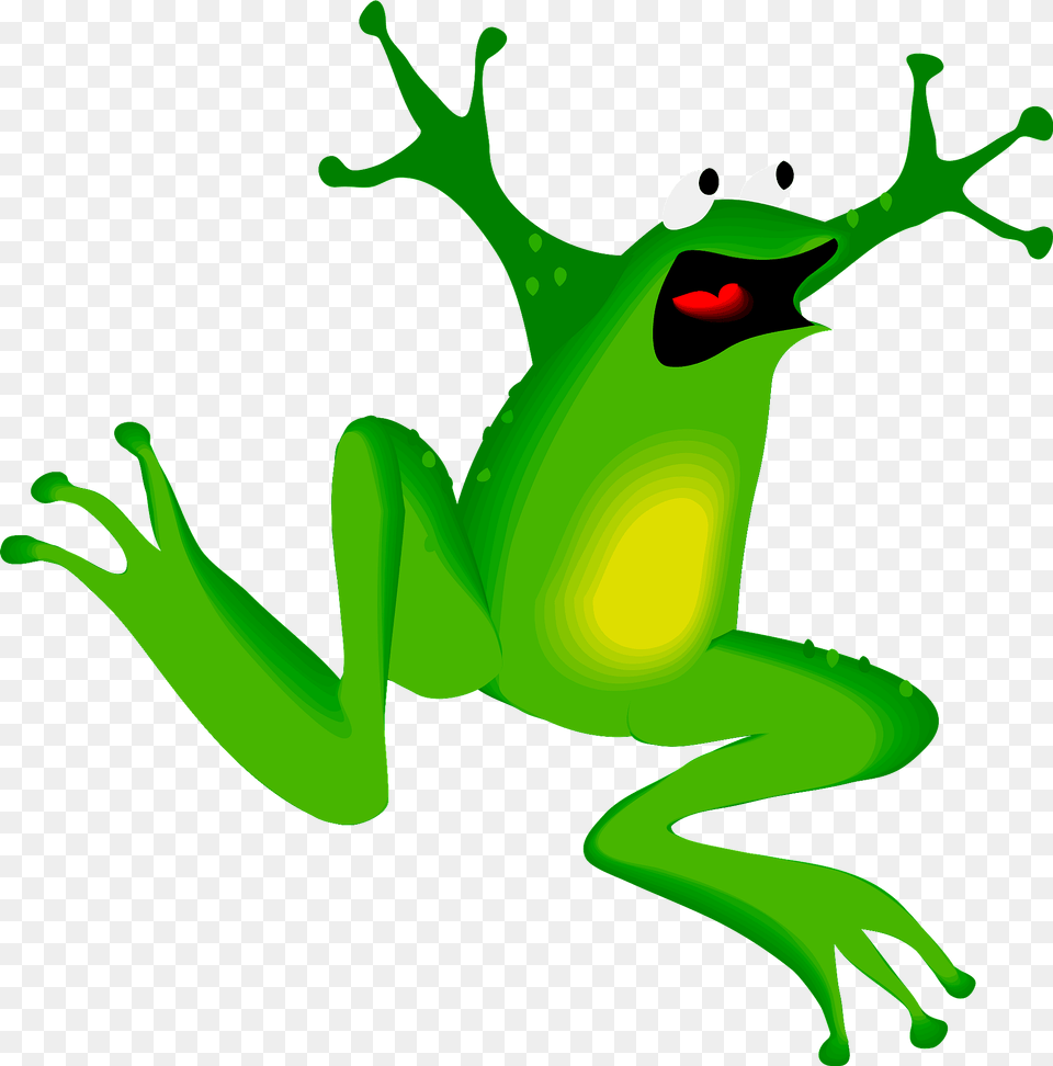 Scared Frog Clipart, Amphibian, Animal, Wildlife, Tree Frog Free Png