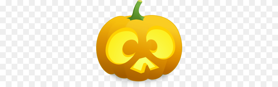 Scared Jack O Lantern Clip Art, Food, Plant, Produce, Pumpkin Free Png