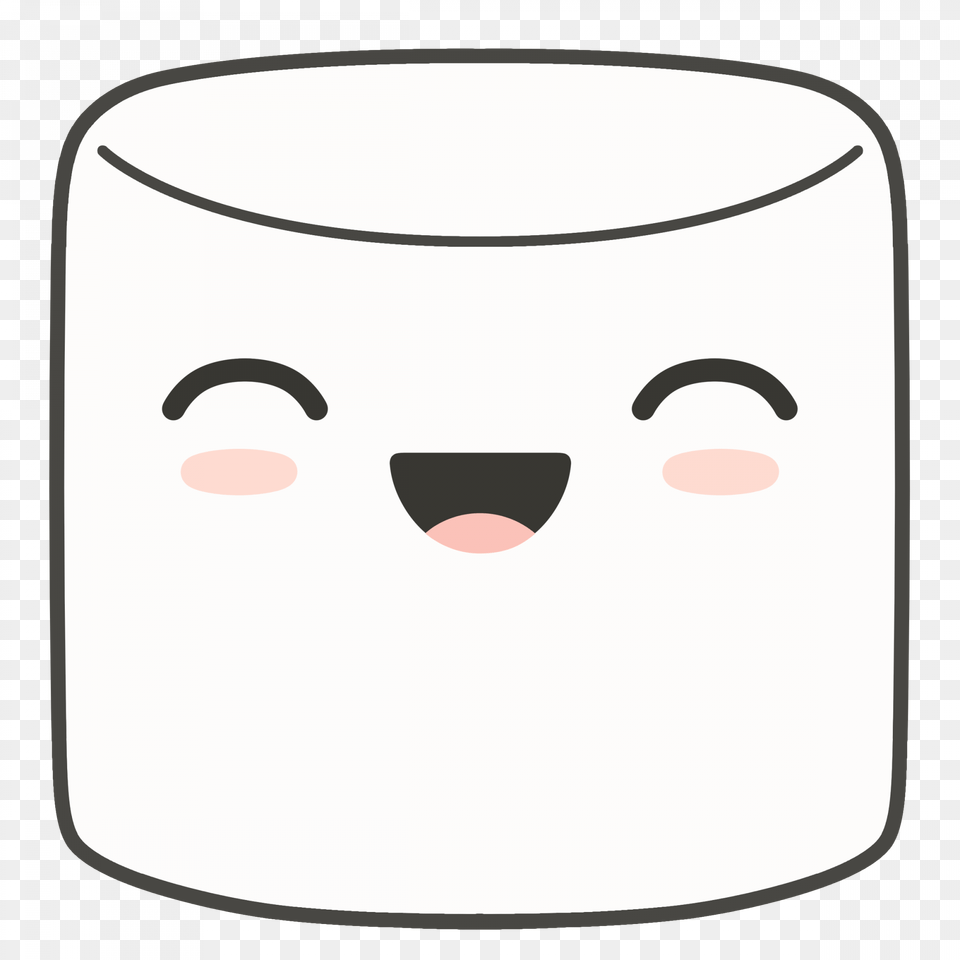 Scared Mouth Marshmallow With Happy Face, Person, Head Free Png