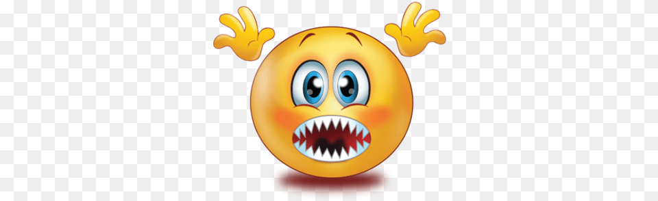 Scared Open Saw Tooth Mouse Emoji Shocking Emoji Free Png