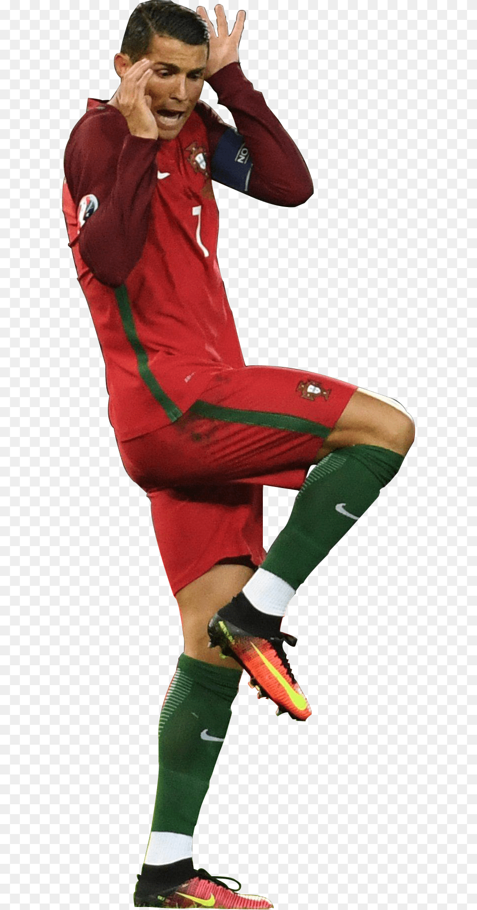 Scared Person Cristiano Ronaldo Scared, Clothing, Footwear, Shoe, Adult Png