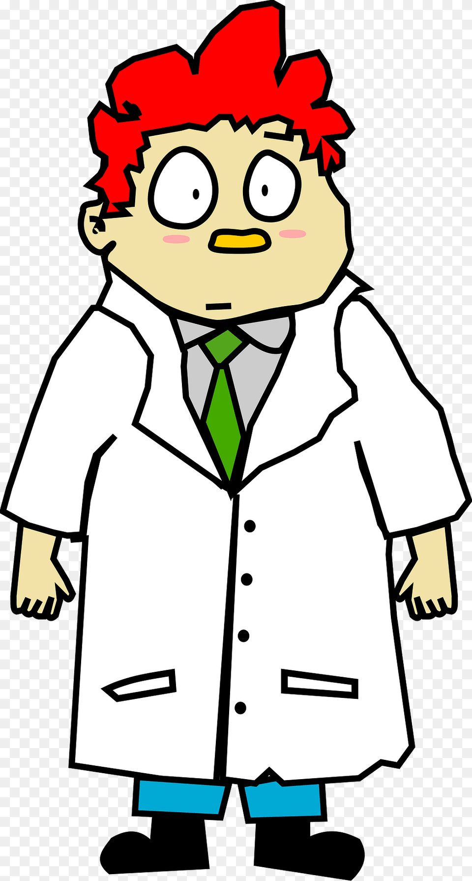 Scared Scientist Clipart, Clothing, Coat, Lab Coat, Baby Png