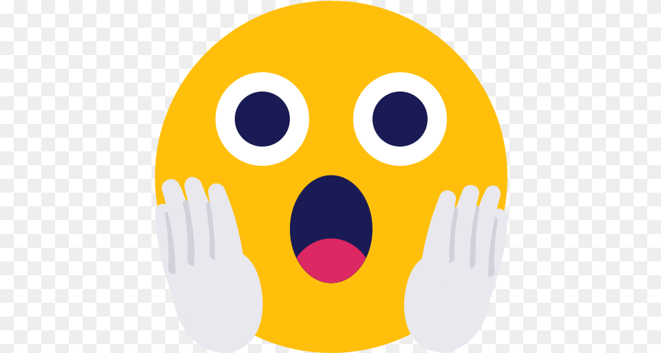 Scared Smiley Surprised Icon Circle, Sphere Free Png