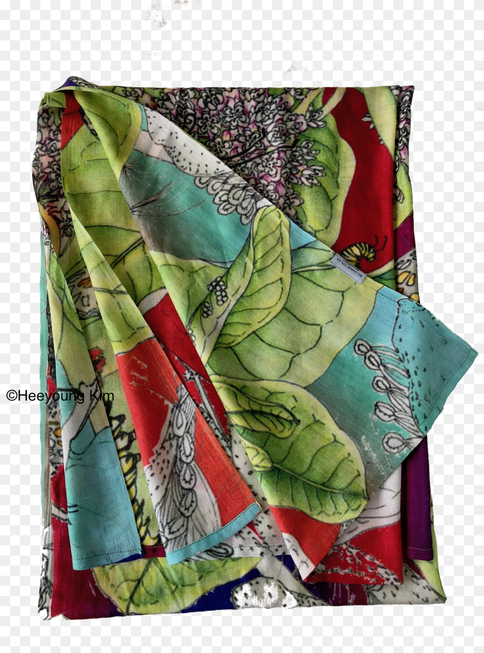Scarf 1 Monarch And Milkweed 2 Patchwork, Clothing, Formal Wear Free Png Download