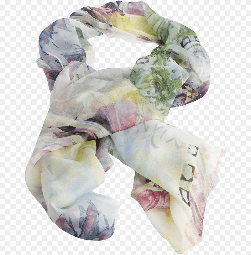 Scarf, Clothing, Silk, Adult, Female Free Png