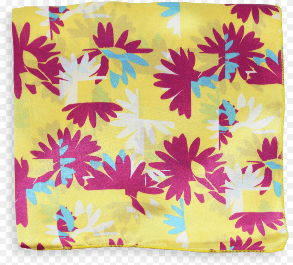 Scarf Silk Satin Flower C Yellow Decorative, Cushion, Home Decor, Plant, Quilt Png