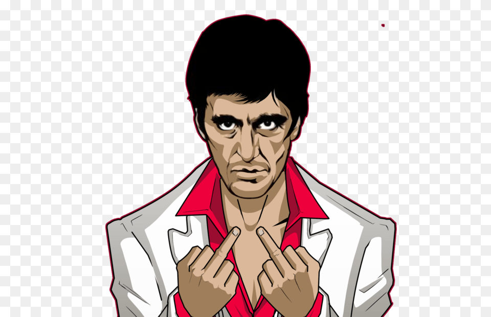 Scarface Pocket T Shirt, Adult, Photography, Person, Man Png Image