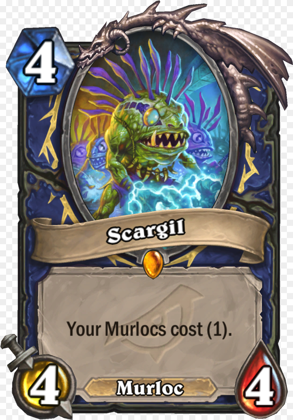 Scargil Hearthstone Rise Of Shadows Hearthstone Boomsday New Cards, Animal, Dinosaur, Reptile, Gambling Png