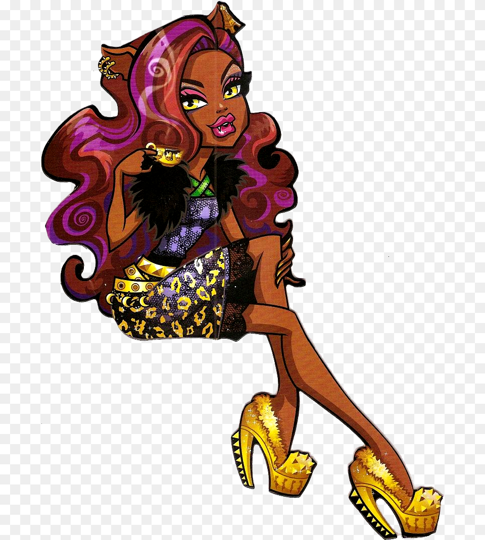 Scaris City Of Frights Monster High Clawdeen Wolf Cartoon, Adult, Shoe, Person, Footwear Png