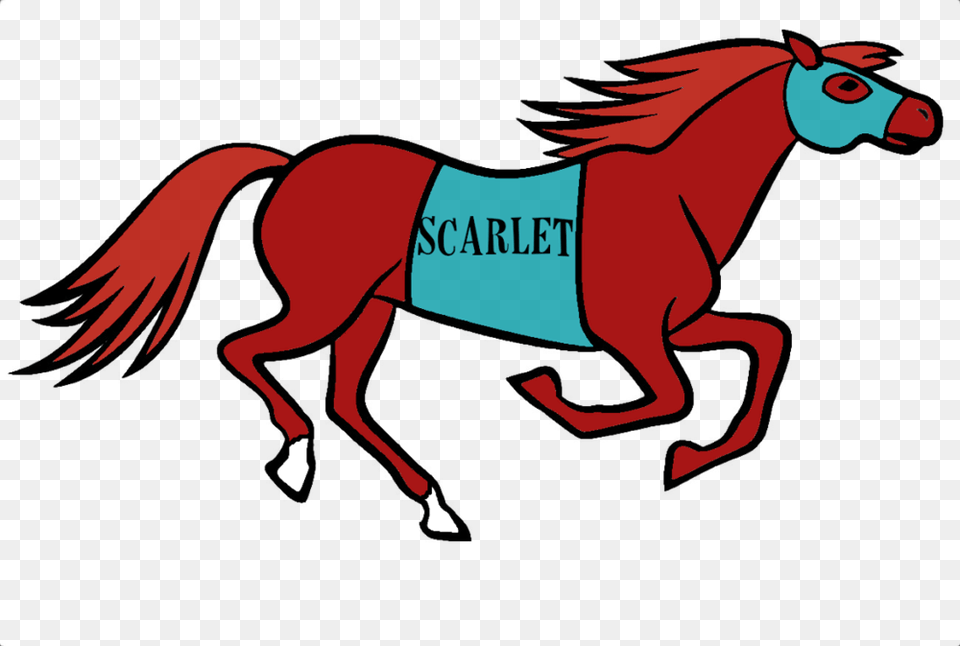 Scarlet Graphic Mane, Animal, Colt Horse, Horse, Mammal Png Image