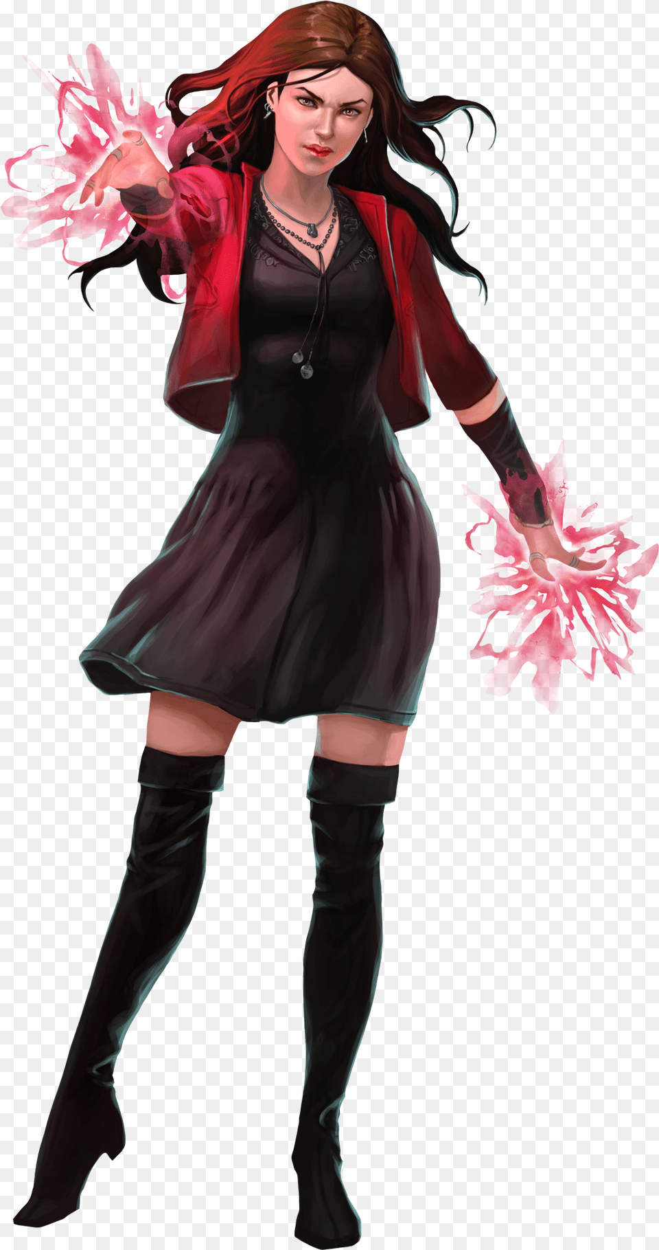 Scarlet Witch Clipart Scarlet Witch Comic, Woman, Adult, Person, Female Free Png Download
