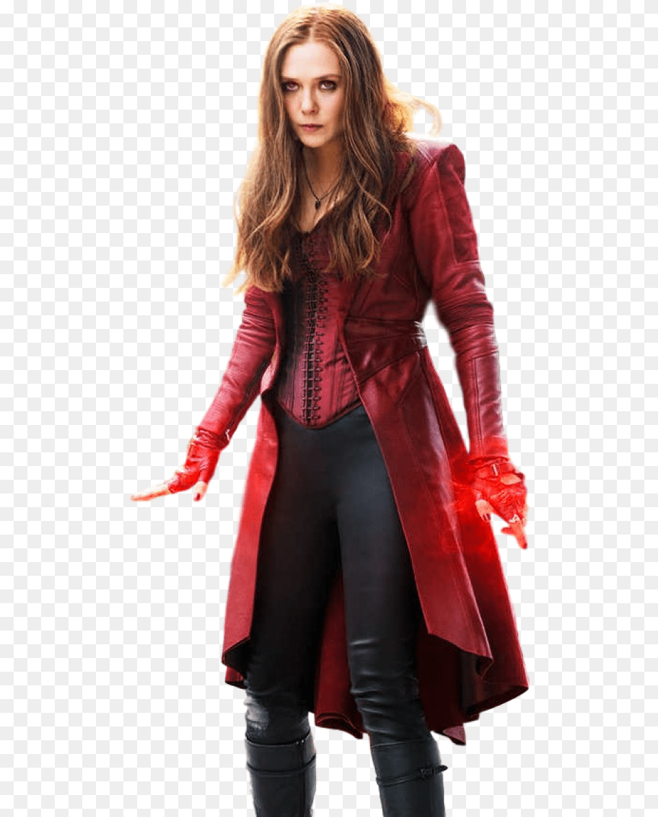 Scarlet Witch Clipart Skarlet Scarlet Witch Vs Captain Marvel, Clothing, Coat, Costume, Jacket Free Png Download