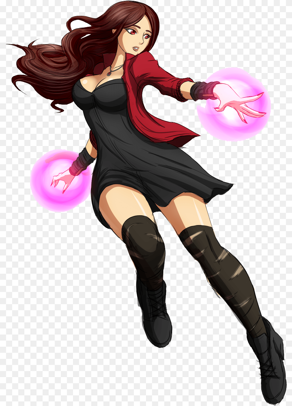 Scarlet Witch Download Scarlet Witch Cartoon Character, Book, Comics, Publication, Adult Free Png