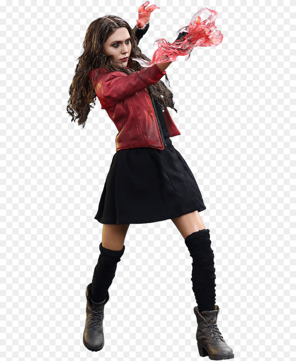 Scarlet Witch Fighting Scarlet Witch Costume, Clothing, Coat, Skirt, Jacket Free Transparent Png