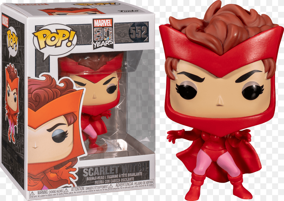 Scarlet Witch First Appearance 80th Anniversary Pop Funko Pop Scarlet Witch, Person, Doll, Toy, Baby Free Png Download