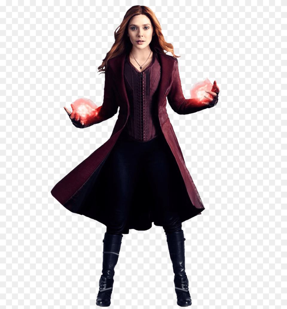 Scarlet Witch Infinity War Scarlet Witch Scarlet, Clothing, Coat, Sleeve, Long Sleeve Png
