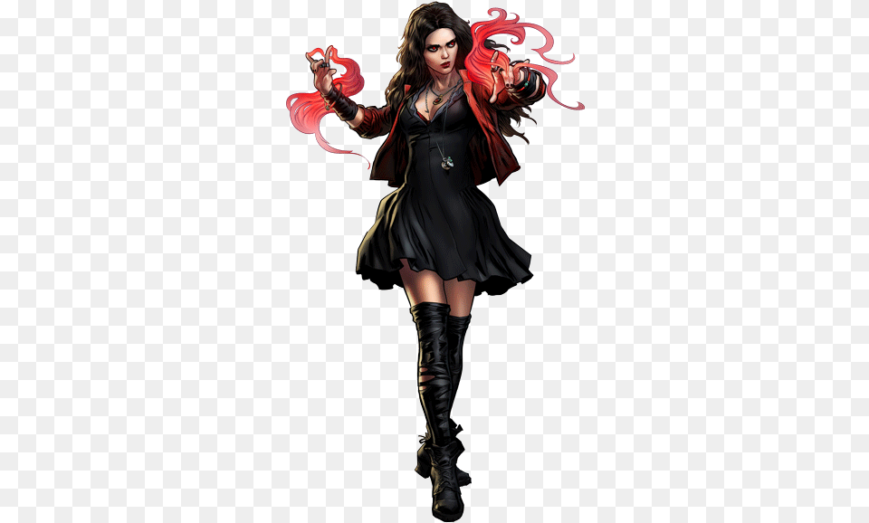 Scarlet Witch Inserts Dan Howell Heart Eyes Marvel Scarlet Witch Transparent, Adult, Clothing, Costume, Female Free Png Download