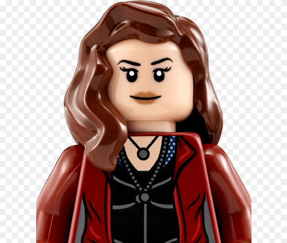 Scarlet Witch Lego Minifigure, Doll, Toy, Adult, Face Free Png Download