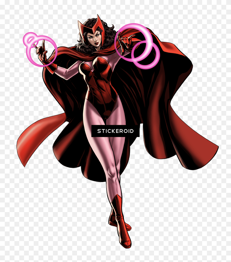 Scarlet Witch Marvel Cinematic Girl Super Heroes, Adult, Publication, Person, Female Png