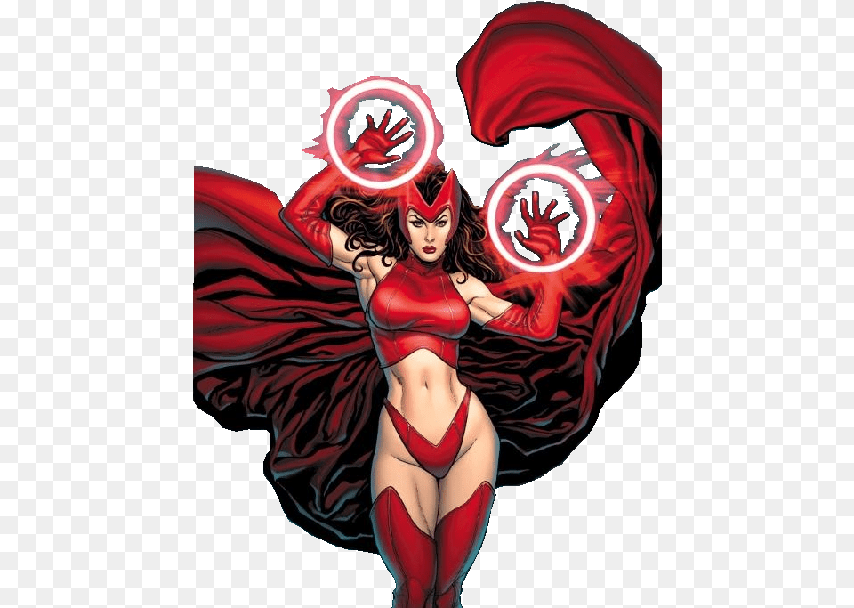 Scarlet Witch Marvel Comics, Book, Publication, Clothing, Costume Png