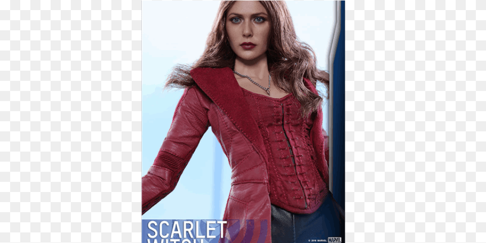 Scarlet Witch Transparent Images Scarlet Witch Hot Civil War, Clothing, Coat, Jacket, Adult Free Png