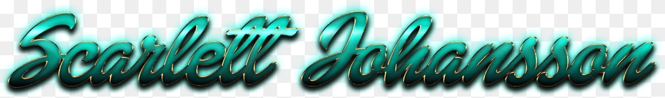 Scarlett Johansson Beautiful Letter Name Graphics, Coil, Spiral, Turquoise Free Png Download