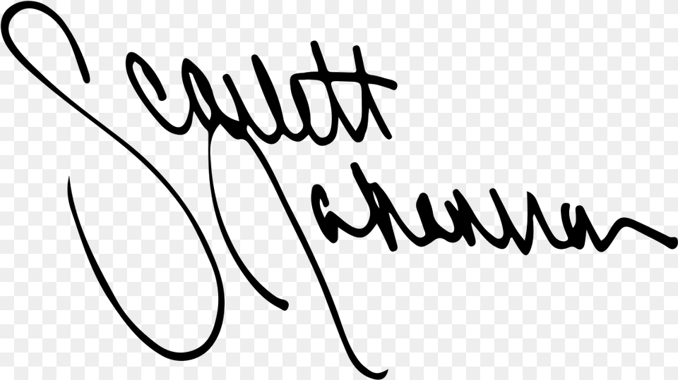 Scarlett Johansson Signature, Gray Png Image