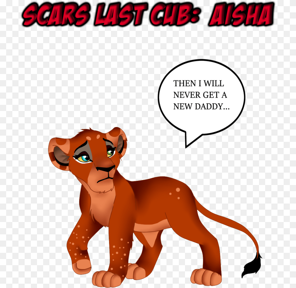 Scars Last Cub Fanart Lion King Scars Daughter Cub Scar Lion King, Face, Head, Person, Baby Free Png