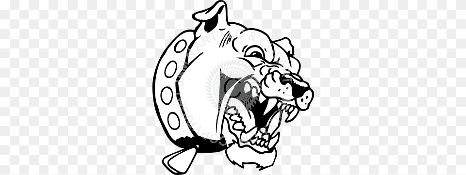 Scary Bulldog Clipart Explore Pictures, Stencil, Art, Adult, Male Png