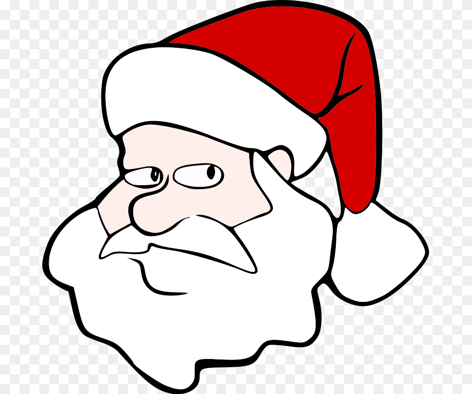 Scary Christmas Bear And Santa Clip Art Download, Baby, Person, Head, Face Png