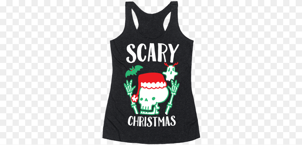 Scary Christmas Racerback Tank Top Viva Mexico Cabrones Tshirt, Clothing, Tank Top Png Image