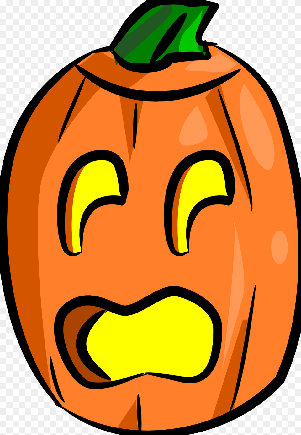Scary Clipart Surprised, Food, Plant, Produce, Pumpkin Png Image