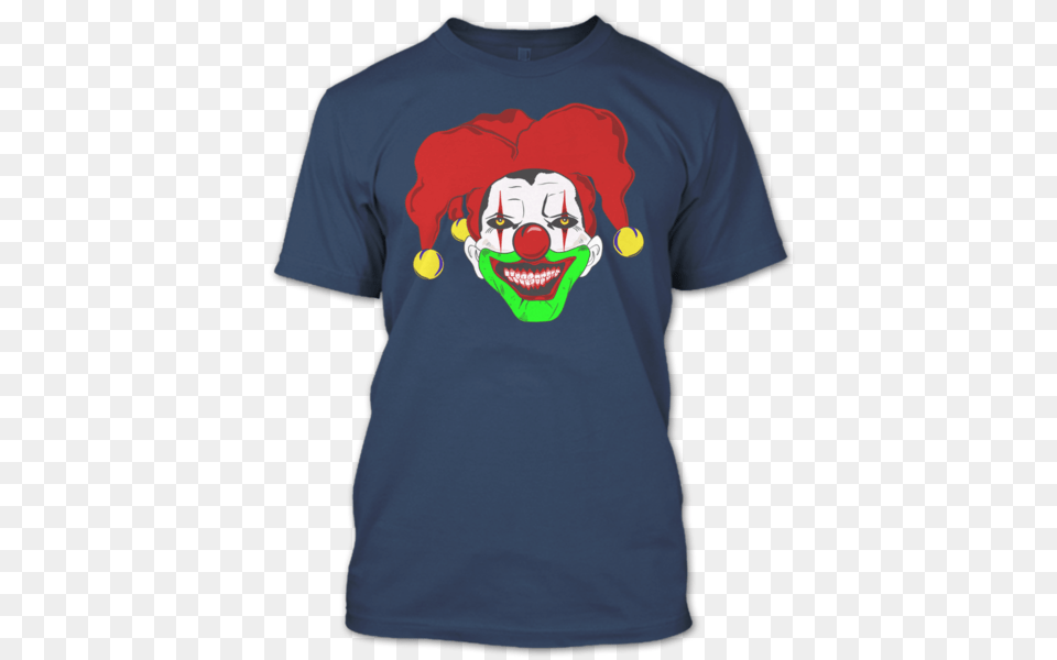 Scary Clown T Shirt Halloween T Shirt Premium Fan Store, Clothing, T-shirt, Face, Head Free Png Download