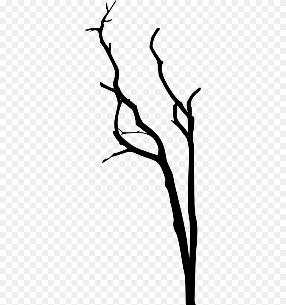 Scary Dead Tree Drawing, Gray Free Transparent Png