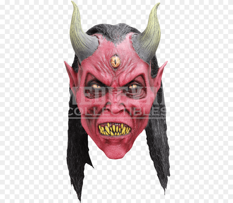 Scary Demon Horns Download Demon Mask, Adult, Female, Person, Woman Png
