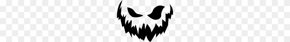 Scary Face, Gray Free Png Download