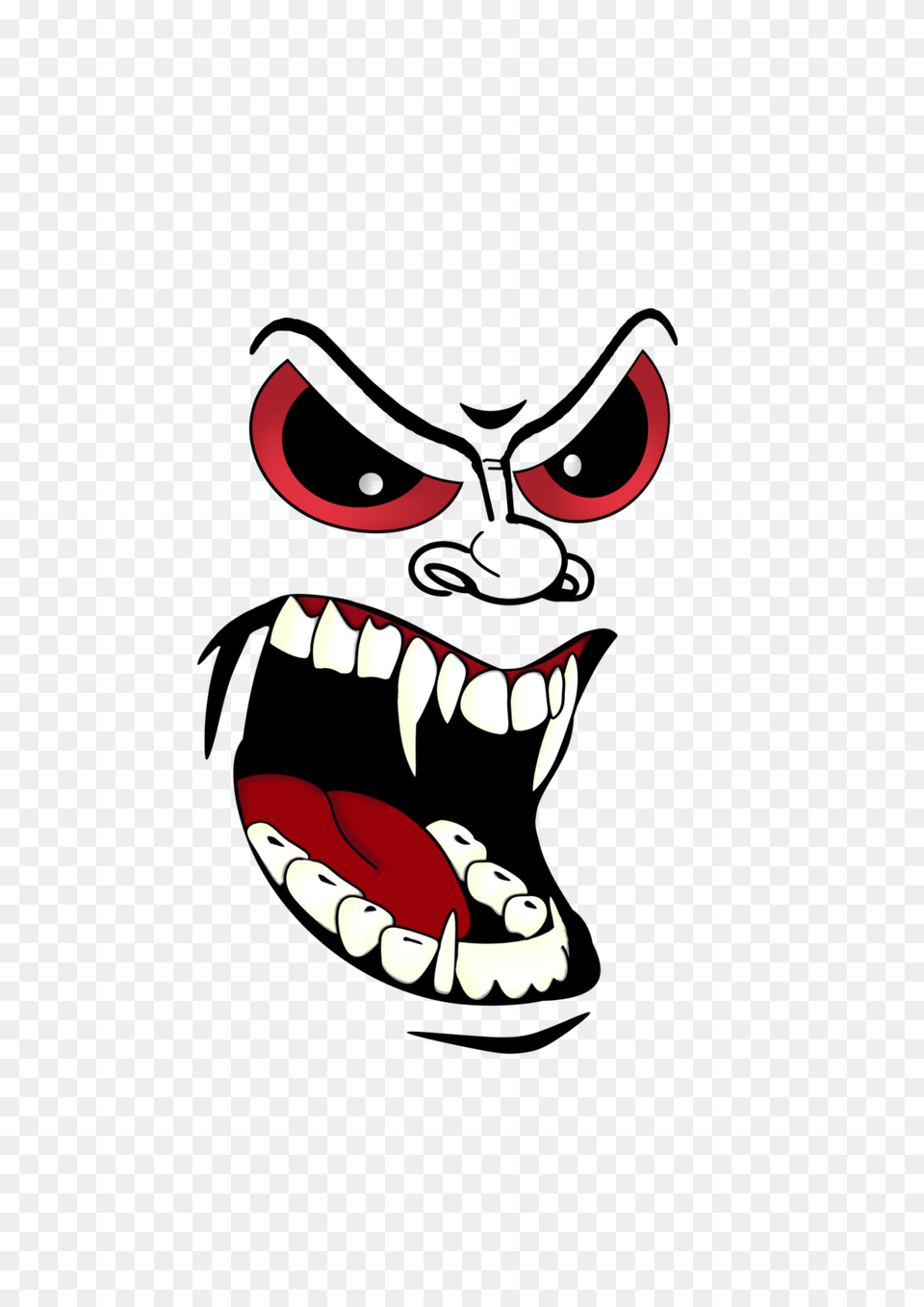 Scary Face, Body Part, Mouth, Person, Teeth Free Png Download