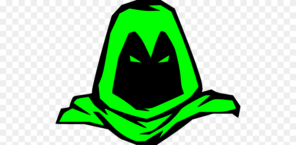 Scary Face Cartoon, Clothing, Green, Hood, Symbol Free Png
