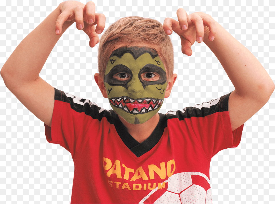 Scary Face Effect Makeup Set Large Mask, Body Part, Portrait, Photography, Person Png