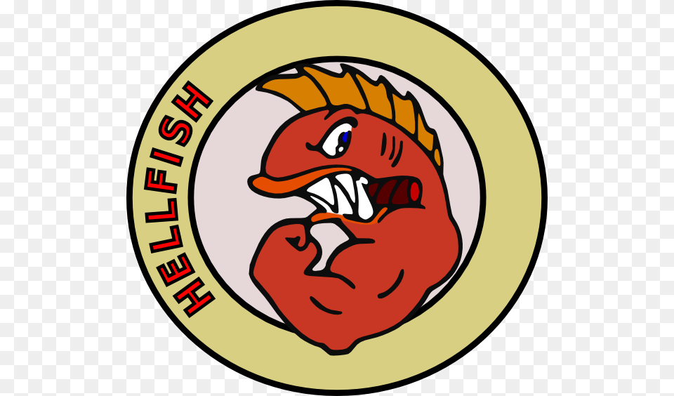 Scary Fish Clip Art, Logo, Badge, Symbol, Face Free Png