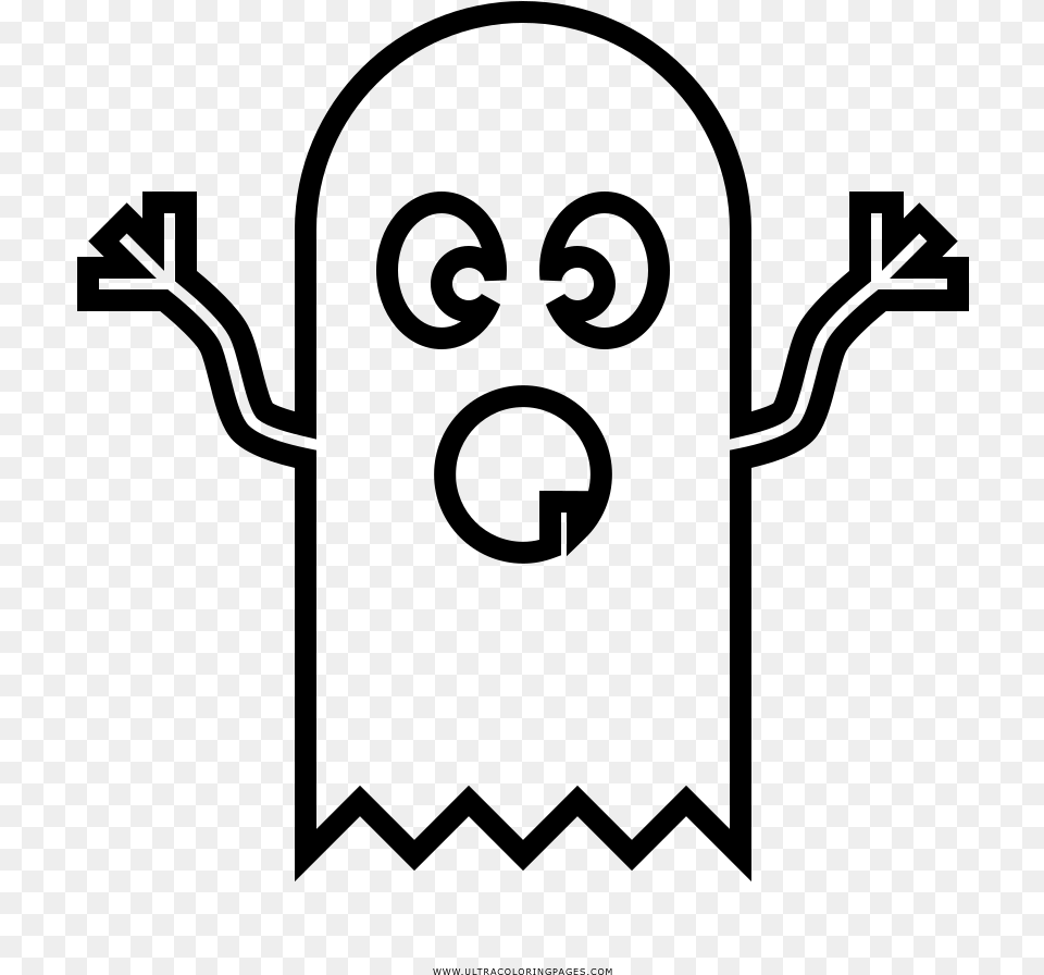 Scary Ghost, Gray Free Png Download