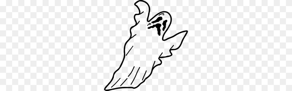 Scary Ghost Clip Art, Gray Png