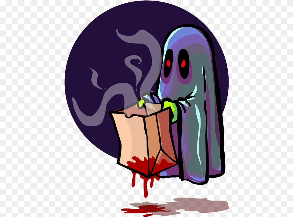 Scary Ghost Trick Or Treating, Baby, Person Png Image