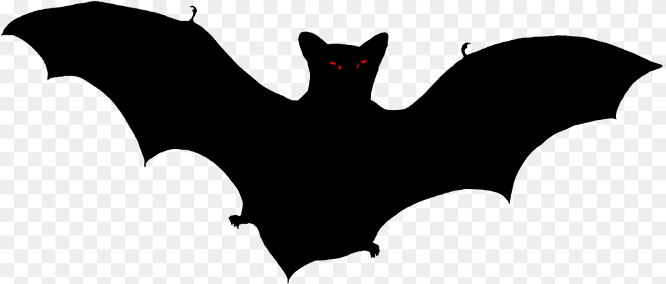 Scary Halloween Bat Silhouette Silhouette Free Png Download