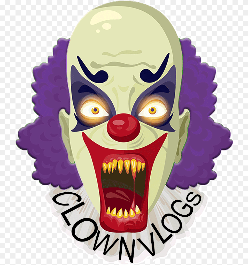 Scary Halloween Clipart Transparent Scary Clown Cartoon, Performer, Person, Baby, Face Png Image