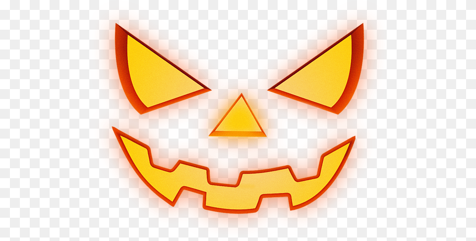 Scary Halloween Horror Pumpkin Face Kids T Shirt Pumpkin Free Png Download