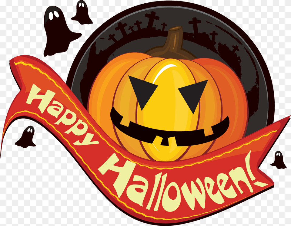 Scary Happy Halloween Clip Art, Logo, Festival, Dynamite, Weapon Png